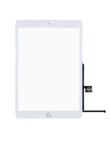 Lietimui jautrus stikliukas Apple iPad 10.2 2019/2020 (7th/8th generation) baltas su home mygtuku ir laikikliais HQ