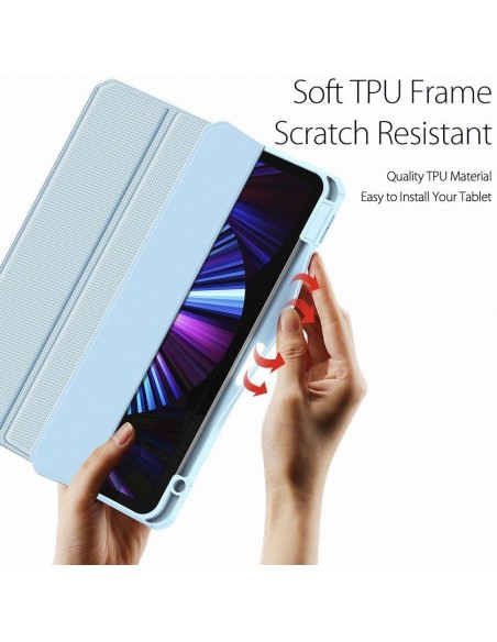 Dėklas Dux Ducis Toby Samsung X210/X215/X216 Tab A9 Plus 11.0 mėlynas
