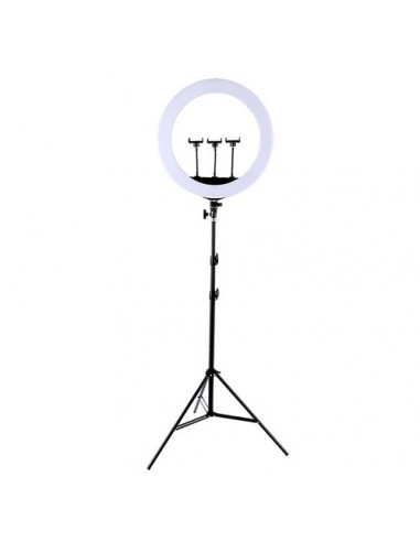 LED žiedinė lempa 45cm, su trikoju stovu iki 2.1m
