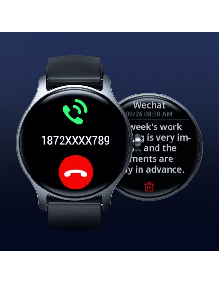 Išmanusis laikrodis Joyroom JR-FC1 Classic Series Smart Watch (Make/Answer Call) juodas
