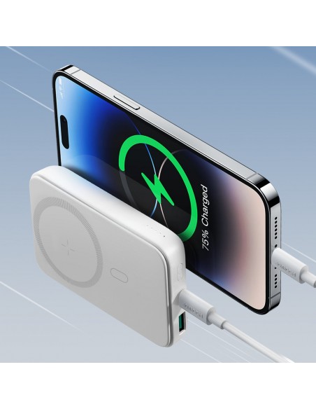 Išorinė baterija Power Bank Joyroom JR-W020 20W Magnetic Wireless 10000mAh balta