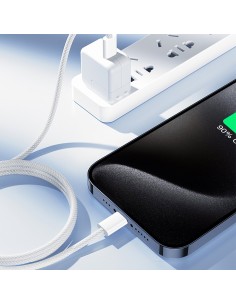 USB kabelis Joyroom S-A45 USB-C to USB-C 60W 1.0m baltas 2