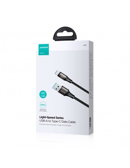 USB kabelis Joyroom SA25-AC6 USB to USB-C 100W 1.2m juodas