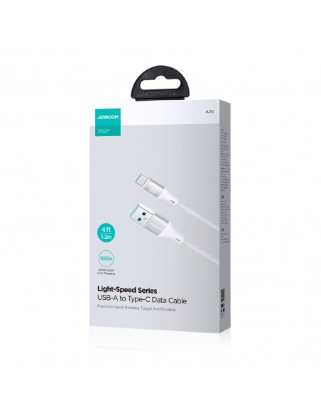 USB kabelis Joyroom SA25-AC6 USB to USB-C 100W 2.0m baltas
