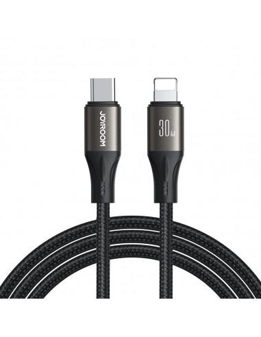 USB kabelis Joyroom SA25-CL3 USB-C to Lightning 30W 1.2m juodas