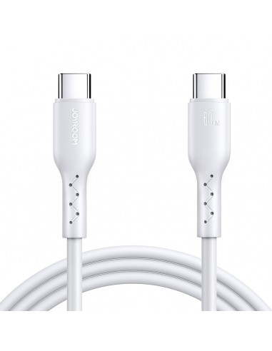 USB kabelis Joyroom SA26-CC3 USB-C to USB-C 60W 1.0m baltas