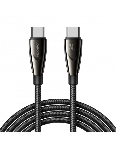 USB kabelis Joyroom SA31-CC5 USB-C to USB-C 240W 1.2m juodas