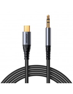 Audio kabelis Joyroom SY-A07 USB-C to 3,5mm 1.2m juodas