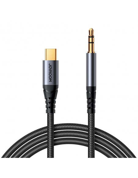 Audio kabelis Joyroom SY-A07 USB-C to 3,5mm 1.2m juodas