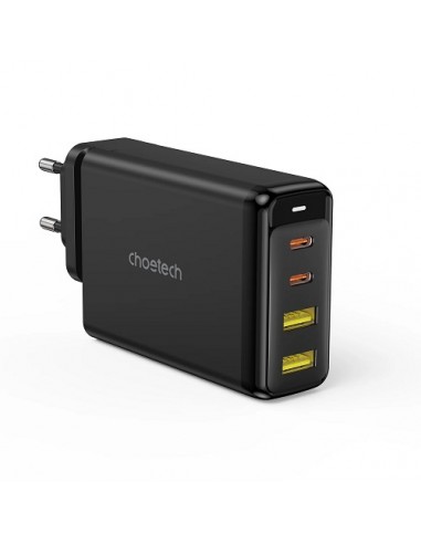 Kroviklis CHOETECH GaN 2x USB Type-C, 2x USB Type-A: 140W, PD3.1, QC3.0