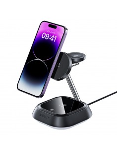 Įkroviklis belaidis Acefast E16 3-in-1 15W juodas 2