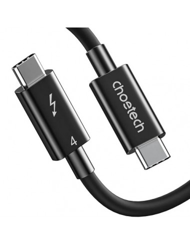 Kabelis CHOETECH Thunderbolt 4, USB-C - USB-C, 40Gbps, 100W, 20V/ 5A, 8K/ 60Hz, 0.8m