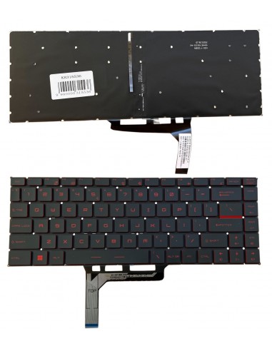 Klaviatūra MSI GF63, su raudonu pašvietimu (US)