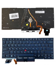 Klaviatūra LENOVO X1 Carbon Gen 7, su pašvietimu, su trackpoint, US
