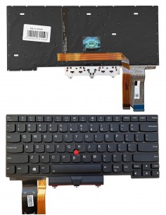 Klaviatūra LENOVO Thinkpad E14, su pašvietimu, su trackpoint, US