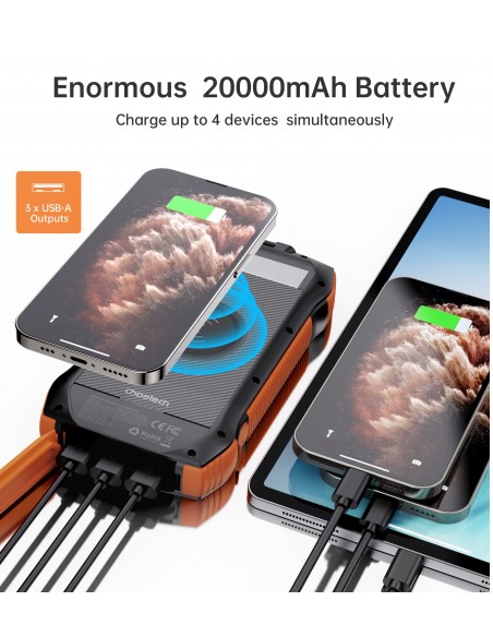 Išorinė baterija Power Bank Choetech B657 20000mAh