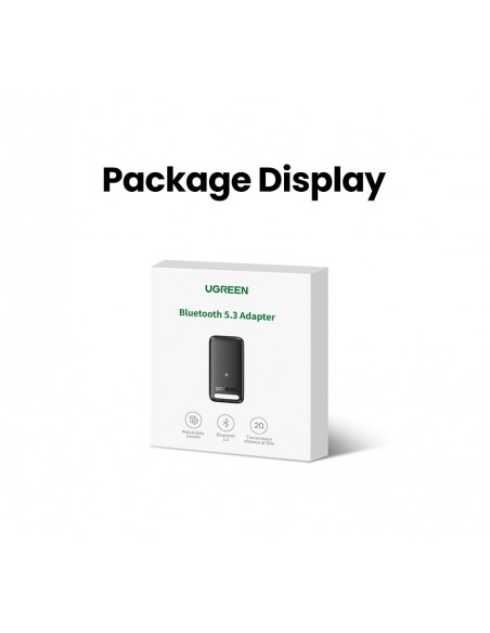 Bluetooth adapteris Ugreen CM591 Bluetooth 5.3 juodas