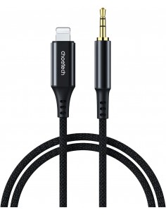 Audio kabelis Choetech AUX009 Lightning to 3,5mm juodas