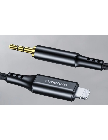 Audio kabelis Choetech AUX009 Lightning to 3,5mm juodas