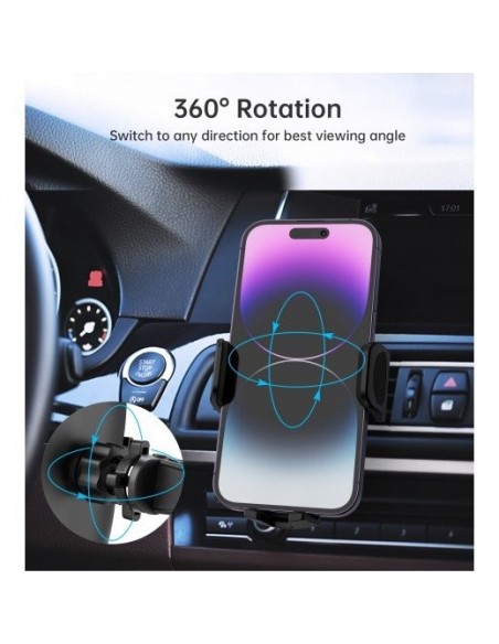 Automobilinis telefono laikiklis Choetech H066 juodas