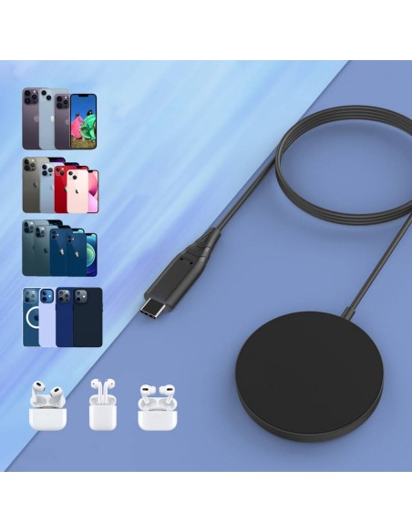 Įkroviklis belaidis Choetech T518-F MagSafe 15W juodas