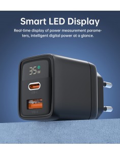 Įkroviklis Choetech PD6052 USB-C/USB-A PD35W GaN juodas 2