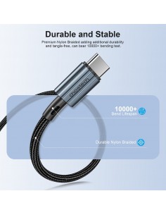 USB kabelis Choetech XCC-1015 USB-C to USB-C PD60W 2.0m juodas 2