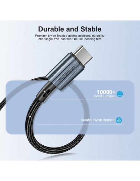 USB kabelis Choetech XCC-1015 USB-C to USB-C PD60W 2.0m juodas