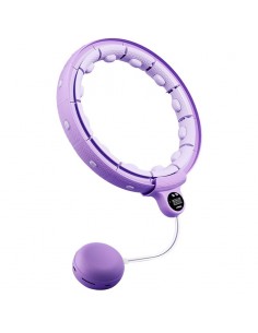 Masažuojantis gimnastikos lankas Reach Smart Hula Hoop TEZ1 violetinis 2