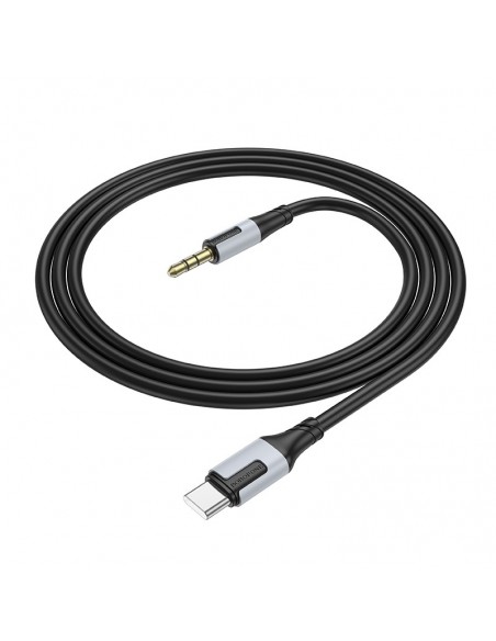 Audio kabelis Borofone BL19 USB-C to 3,5mm juodas