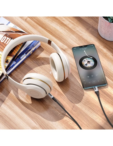 Audio kabelis Borofone BL19 USB-C to 3,5mm juodas