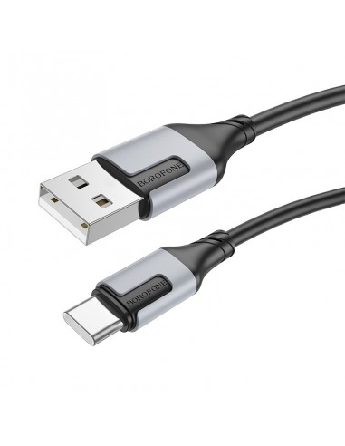 USB kabelis Borofone BX101 USB-A to USB-C 1.0m juodas