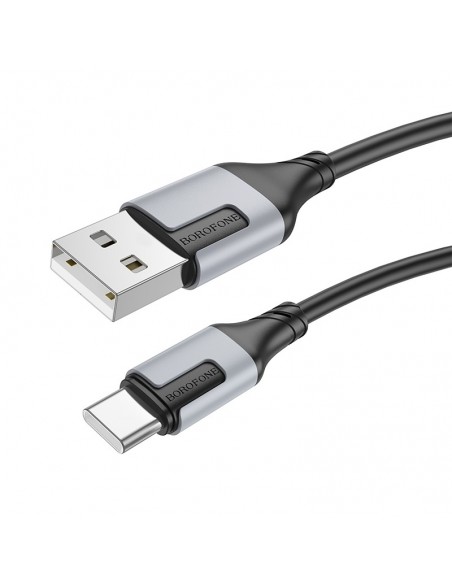 USB kabelis Borofone BX101 USB-A to USB-C 1.0m juodas