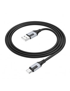 USB kabelis Borofone BX101 USB-A to USB-C 1.0m juodas 2