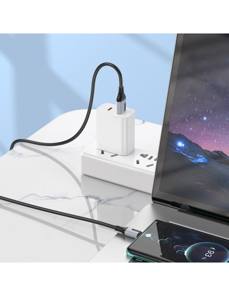 USB kabelis Borofone BX101 USB-A to USB-C 1.0m juodas