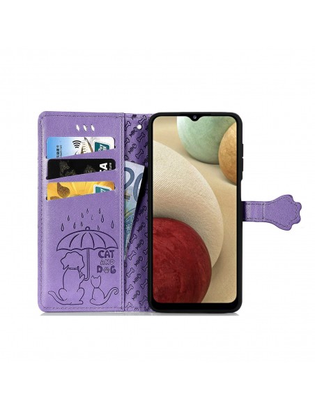 Dėklas Cat-Dog Samsung A155 A15 4G/A156 A15 5G violetinis
