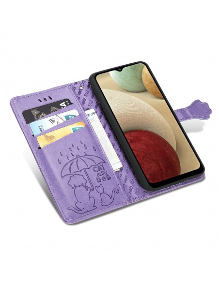 Dėklas Cat-Dog Samsung A155 A15 4G/A156 A15 5G violetinis