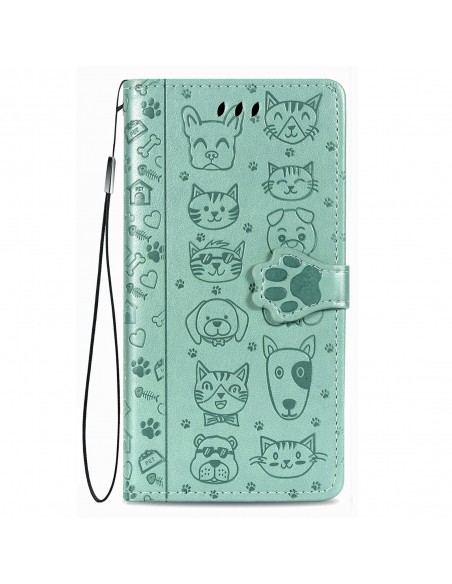 Dėklas Cat-Dog Samsung A155 A15 4G/A156 A15 5G žalias