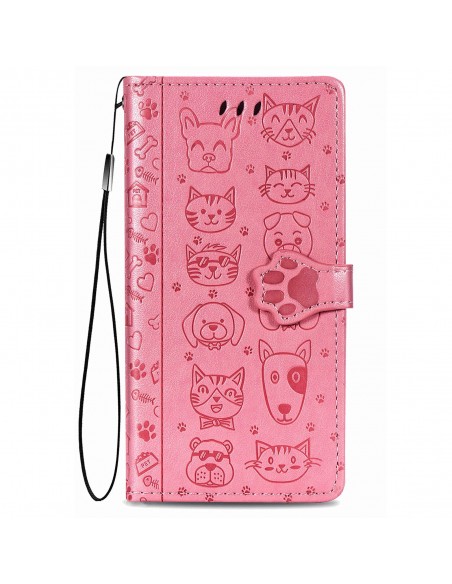 Dėklas Cat-Dog Samsung A356 A35 5G rožinis