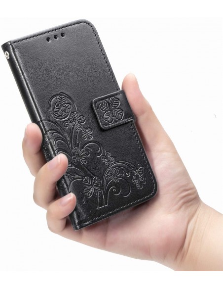 Dėklas Flower Book Samsung A356 A35 5G juodas