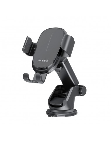 Automobilinis laikiklis-įkroviklis Choetech T203-F 15W Gravity Car Charger Holder juodas