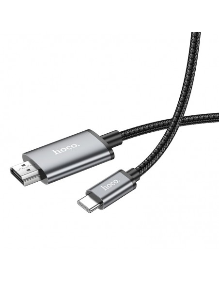 Adapteris Hoco UA27 USB-C to HDMI pilkas
