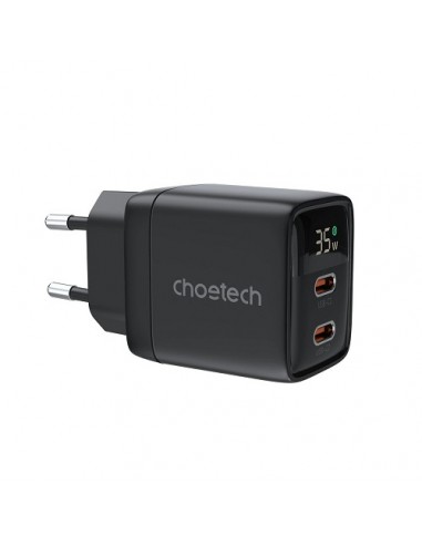 Kroviklis CHOETECH GaN 2xUSB Type-C: 35W, PD