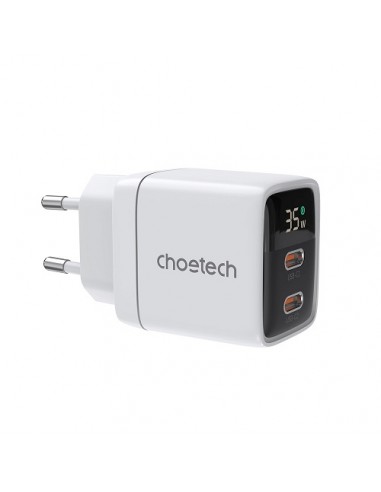 Kroviklis CHOETECH GaN 2xUSB Type-C: 35W, PD