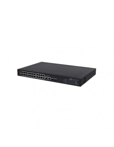 PoE šakotuvas 24-Portų, PoE+, uplink 2-Port  RJ45 + uplink 2-Port  SFP, 360W