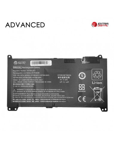 Nešiojamo kompiuterio baterija HP RR03XL, 3500mAh, Extra Digital Advanced