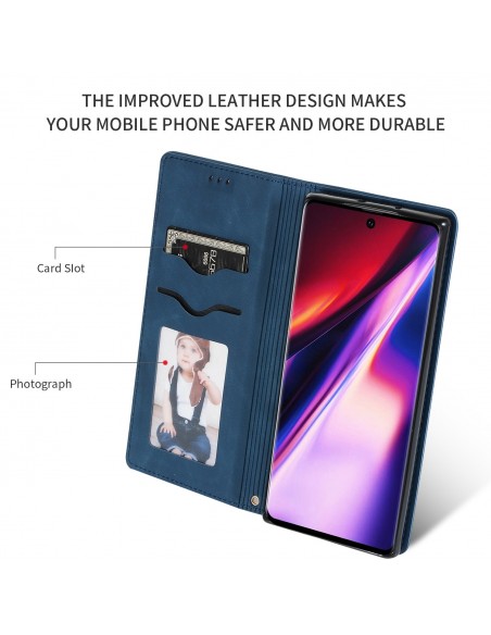 Dėklas Business Style Xiaomi Poco X6 Pro 5G tamsiai mėlynas