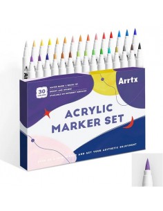 Akriliniai markeriai - flomasteriai ARRTX, 30 spalvų