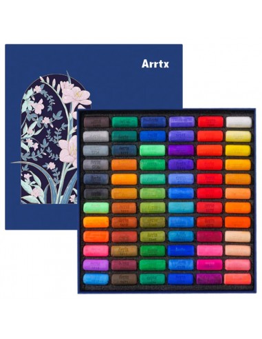 Minkštų pastelių rinkinys ARRTX, 72 spalvų