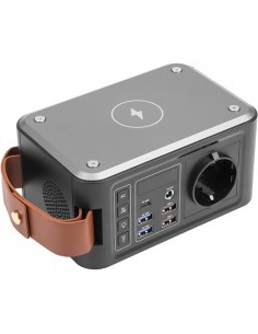 Išorinė baterija 24000mAh, PD18W, AC 120W, USB-C, 4xUSB